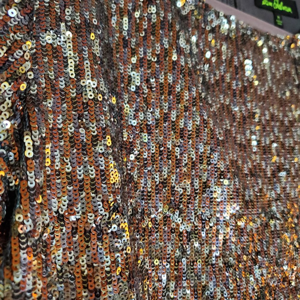 Sam Edelman sequin top, bronze and silver sequin top, women's size medium - Picture 9 of 9